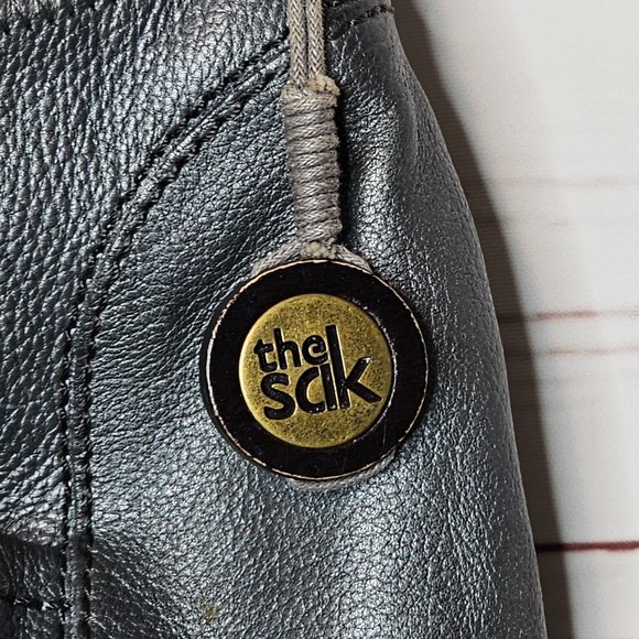 The Sak Metallic Gray Hobo Bag - Picture 5 of 16